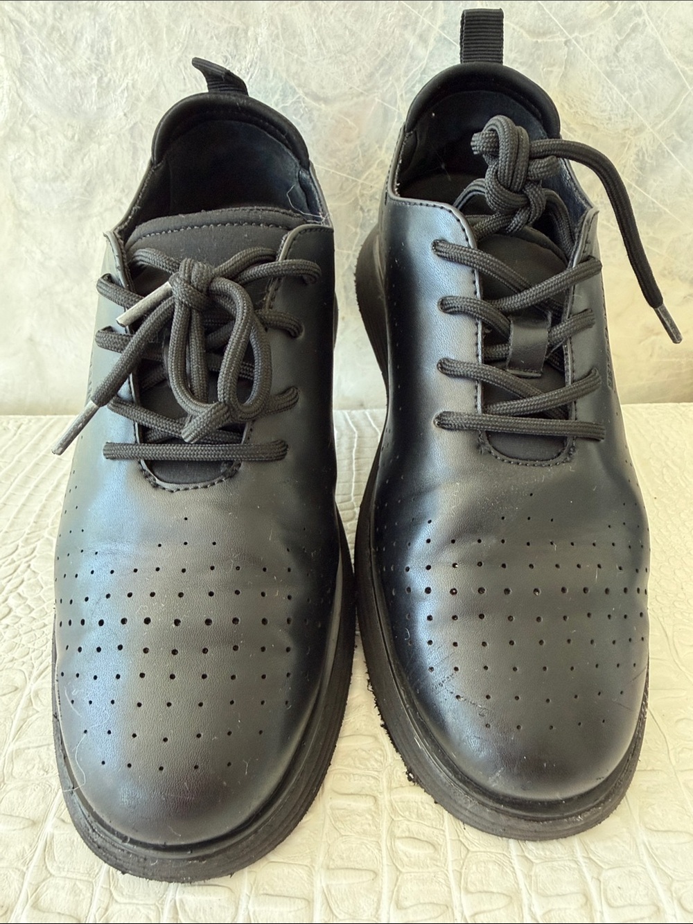 Boys Bruno Marc Two Pairs of Dress shoes/Sneakers - Black ,Navy Sizes 36-37,5 - Picture 10 of 17